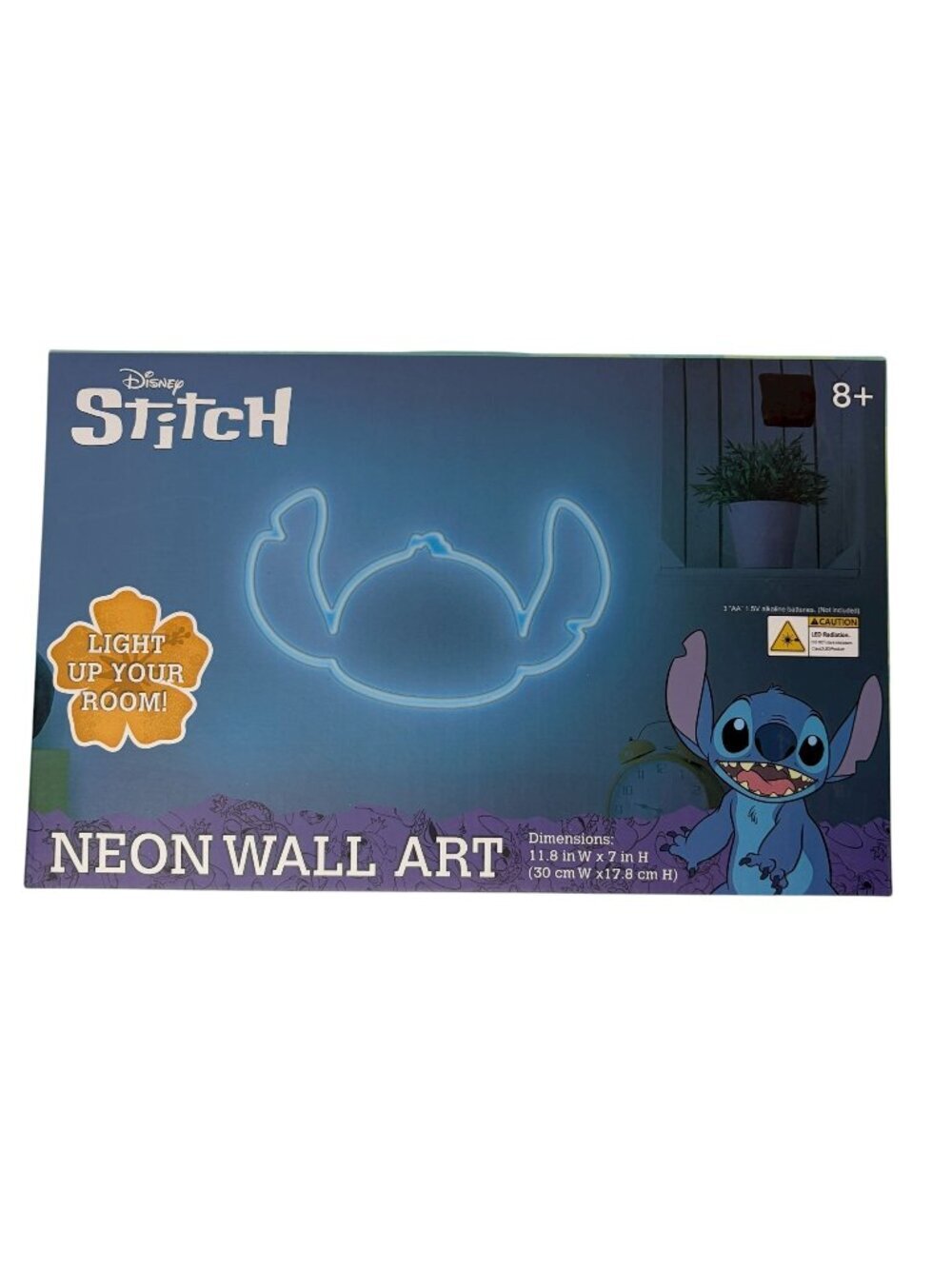 Disney Stitch Neon Wall Art LED Light Up Sign New In Box